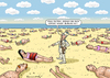 Cartoon: TEXTILSTRESS IN FRANKREICH (small) by marian kamensky tagged burkini,gesetz,cannes,frankreich