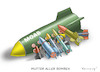 Cartoon: THE MOTHER OF ALL BOMBS (small) by marian kamensky tagged assad,in,chan,schaichun,sarin,giftgasanschlag,trump,moab,afganistan,tomahawk