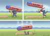 Cartoon: THE TRUE LOSER (small) by marian kamensky tagged us,wahlen,joe,biden,trump,corona