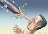 Cartoon: TOMAHAWK FÜR PINOCCHIO ASSAD (small) by marian kamensky tagged assad in chan schaichun sarin giftgasanschlag trump tomahawk