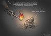 Cartoon: TRÖGLITZER ENTFLAMMUNGEN (small) by marian kamensky tagged tröglitz,is,rechtsradikale,npd