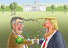 Cartoon: TROPEN TRUMP TRIFFT EIS TRUMP (small) by marian kamensky tagged jair,bolsonaro,brasilien,präsidentenwahl,faschismus,nationalisms,rechtsradikal,rassistisch,trump