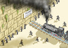 Cartoon: TRUMP-BAHNHOF IN JERUSALEM (small) by marian kamensky tagged obama,trump,präsidentenwahlen,usa,baba,vanga,republikaner,inauguration,demokraten,jerusalem,palästina,israel,wikileaks,faschismus