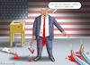 Cartoon: TRUMP DROHT MIT BLUTBAD (small) by marian kamensky tagged trump,droht,mit,blutbad