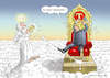 Cartoon: TRUMP FEUERT GOTT (small) by marian kamensky tagged obama trump präsidentenwahlen usa baba vanga republikaner inauguration demokraten fbi james comey wikileaks faschismus