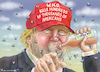 Cartoon: TRUMP FOUND THE QUILTY W.H.O. (small) by marian kamensky tagged coronavirus,epidemie,gesundheit,panik,stillegung,trump,pandemie