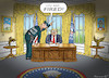 Cartoon: TRUMP HAS BEEN FIRED (small) by marian kamensky tagged obama trump präsidentenwahlen usa baba vanga republikaner inauguration john kelly demokraten wikileaks faschismus