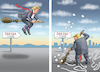 Cartoon: TRUMP HILFT IN ODESSA (small) by marian kamensky tagged brexit,theresa,may,england,eu,schottland,weicher,wahlen,boris,johnson,nigel,farage,ostern,seidenstrasse,xi,jinping,referendum,trump,monsanto,bayer,glyphosa,strafzölle,odessa