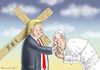 Cartoon: TRUMP IM VATIKAN (small) by marian kamensky tagged obama trump präsidentenwahlen usa baba vanga republikaner inauguration demokraten fbi james comey im vatikan wikileaks faschismus