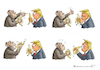 Cartoon: TRUMP LERNT BANANEN ESSEN (small) by marian kamensky tagged obama,trump,präsidentenwahlen,usa,baba,vanga,republikaner,inauguration,demokraten,wikileaks,faschismus,jamal,khashoggi