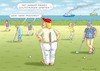 Cartoon: TRUMP MCHT URLAUB (small) by marian kamensky tagged obama trump präsidentenwahlen usa baba vanga republikaner inauguration demokraten wikileaks faschismus