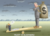 Cartoon: TRUMP VS BLOOMBERG (small) by marian kamensky tagged selenskyj,ukraine,rüstungsgeld,trump,wahllampfhilfe,bloomberg,joe,biden