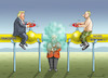 Cartoon: TRUMP VS PUTIN VS MERKEL (small) by marian kamensky tagged merkel,seehofer,unionskrise,csu,cdu,flüchtlinge,kontrollzentren,für,salvini,defizit,plastiktütenverbot,groko,klimapaket,parteitag,merz,akk,söder,klimagipfel,madrid,nord,stream,putin,trump