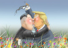 Cartoon: TRUMPKIM HABEN SICH VERLIEBT (small) by marian kamensky tagged obama,trump,präsidentenwahlen,usa,baba,vanga,republikaner,inauguration,demokraten,kim,jong,un,wikileaks,faschismus,singarur,nato,summit