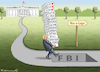 Cartoon: TRUMPS ENDEGELÄNDE (small) by marian kamensky tagged holy,trump,schwangerschaftsabbruch,fbi,usa