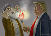 Cartoon: TRUMPS KRIEGSERKLÄRUNG (small) by marian kamensky tagged obama,trump,präsidentenwahlen,usa,baba,vanga,republikaner,inauguration,demokraten,kim,jong,un,wikileaks,faschismus,singarur,nato,summit,ruhani,iran,atomabkommen,pompeo,merkel