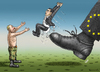 Cartoon: TSIPRAS ABFLUG (small) by marian kamensky tagged alexis,tsipras,griechenland,rettungsschirm,eu,griechowestern