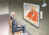 Cartoon: TV-DUELL (small) by marian kamensky tagged tv duell biden trump