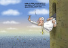 Cartoon: Übereifriger Urbi et Orbi Papst (small) by marian kamensky tagged papstrücktritt,benedikt,vatikan,katholische,kirche,konklave,papstwahl,franciscus,urbi,et,orbi