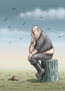 Cartoon: Denker (small) by marian kamensky tagged npd,rechtsradikalismus,brauner,mob,deutschland