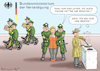 Cartoon: UNSCHULDSLÄMMCHEN URSULA (small) by marian kamensky tagged ursula,von,der,leyen,berateraffäre,bundeswehr,vetternwirtschaft,korruption