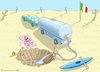Cartoon: URLAUB IN ITALIEN (small) by marian kamensky tagged urlaub,in,italien