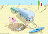 Cartoon: URLAUB IN ITALIEN (small) by marian kamensky tagged urlaub,in,italien