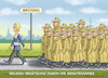 Cartoon: URSULA ÜBERFÄLLT BELGIEN (small) by marian kamensky tagged ursula,von,der,leyen,berateraffäre,bundeswehr,vetternwirtschaft,korruption