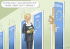 Cartoon: URSULA WIRBT IN BRÜSSEL FÜR SICH (small) by marian kamensky tagged ursula,von,der,leyen,berateraffäre,bundeswehr,vetternwirtschaft,korruption