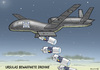 Cartoon: URSULAS BEWAFFNETE DROHNE (small) by marian kamensky tagged ursulas,bewaffnete,drohne