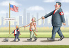 Cartoon: US-WAHLEN (small) by marian kamensky tagged tylor,swift,hilft,biden,trump,wahlen,usa