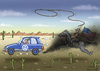 Cartoon: VOLKSWAGENWESTERN (small) by marian kamensky tagged volkswagen,usa,abgasmanipulation