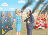 Cartoon: VON DER LEYEN BESUCHT AL SISI (small) by marian kamensky tagged von,der,leyen,besucht,al,sisi