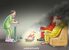 Cartoon: WÄRMEPUMPE (small) by marian kamensky tagged wärmepumpe