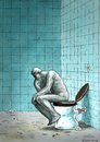 Cartoon: WC Thinker (small) by marian kamensky tagged rodin denker thinker