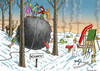 Cartoon: Weihnacht in der Schweiz (small) by marian kamensky tagged weihnachten,schweiz,zürichsee
