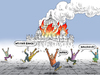 Cartoon: Weisser Rauch im Vatikan (small) by marian kamensky tagged papstrücktritt,benedikt,vatikan,katholische,kirche,papstwahl,konklave