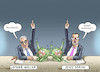 Cartoon: WENN SICH ZWEI STREITEN (small) by marian kamensky tagged delta,abmachung,spahn,lockdown,kinder,schulen,fussbal,em,johnson