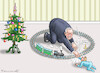 Cartoon: WESELSKYS WEIHNACHTEN (small) by marian kamensky tagged weselsky,weihnachten,gdl,streik
