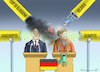 Cartoon: WIR SCHAFFEN DAS NICHT! (small) by marian kamensky tagged curevac,testzentren,corona,impfung,pandemie,booster,impfpflicht