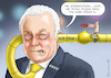 Cartoon: WOLFGANG RONALD KUBICKI REAGAN (small) by marian kamensky tagged kubicki,wartungsarbeiten,an,nord,stream