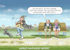 Cartoon: WORLD HAPPINESS REPORT (small) by marian kamensky tagged world,happiness,report