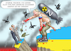 Cartoon: ZITTERPARTIE DER ANGSHASEN (small) by marian kamensky tagged putins,bescherung,ukraine,provokation,swift,olaf,scholz,nato,osterweiterung