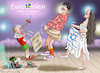 Cartoon: ZIVILISATION IST DER ESC-SIEGER (small) by marian kamensky tagged esc,mit,greta,hamas,thunberg