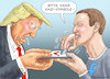 Cartoon: ZUCKERBERG GREIFT DURCH (small) by marian kamensky tagged coronavirus,epidemie,gesundheit,panik,stillegung,george,floyd,twittertrump,pandemie