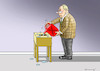 Cartoon: ZÜNDLER GAULAND (small) by marian kamensky tagged merkel,versus,schulz,wahlkampf,2017,tv,duell,spd,cdu,gauland,afd