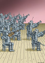 Cartoon: ZUKUNFTSMUSIK (small) by marian kamensky tagged musik,zukunft,roboter,digitale,welt