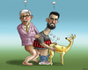 Cartoon: Zwei Medienhengste (small) by marian kamensky tagged buschido,sarrazin