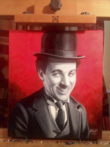 Cartoon: Charles Chaplin (medium) by amr fahmy art tagged charles,chaplin