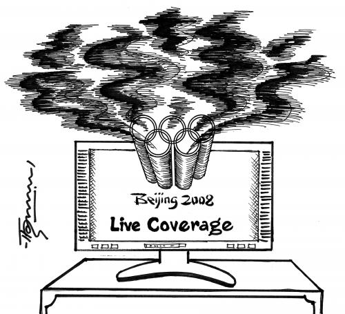 Cartoon: Beijing 2008 Live (medium) by Thommy tagged beijing,olympics